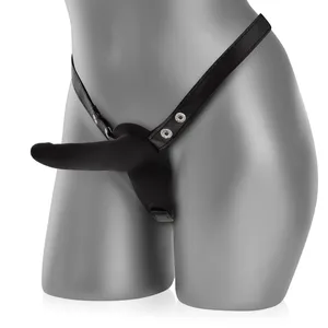 Silikonowy strap-on dwa penisy do penetracji dildo na pasach - 78179014