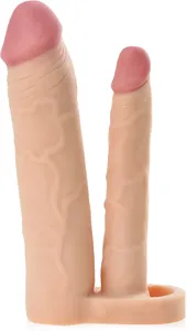 Przedłużka na penisa + 4,5 cm - dildo analno-wagialne - strap-on podwójna penetracja - 70415678